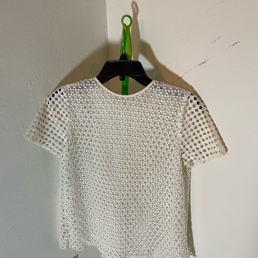 Tory Burch Cropped  White Top Size 4